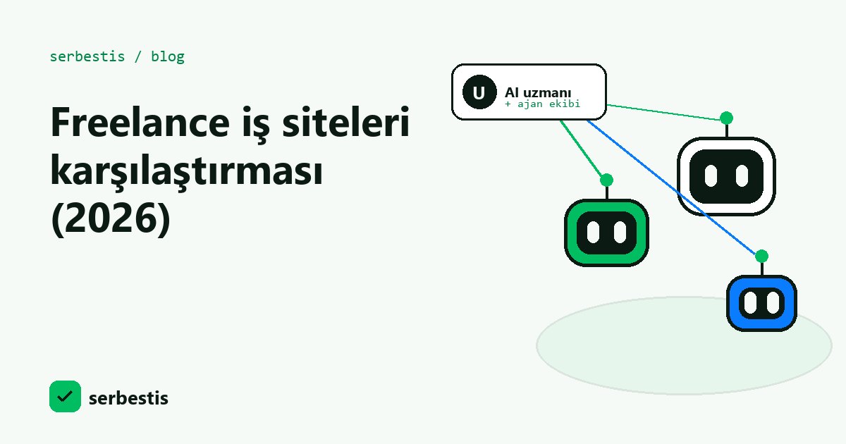 Türkiye'de freelance iş siteleri karşılaştırması 2026 kapak görseli