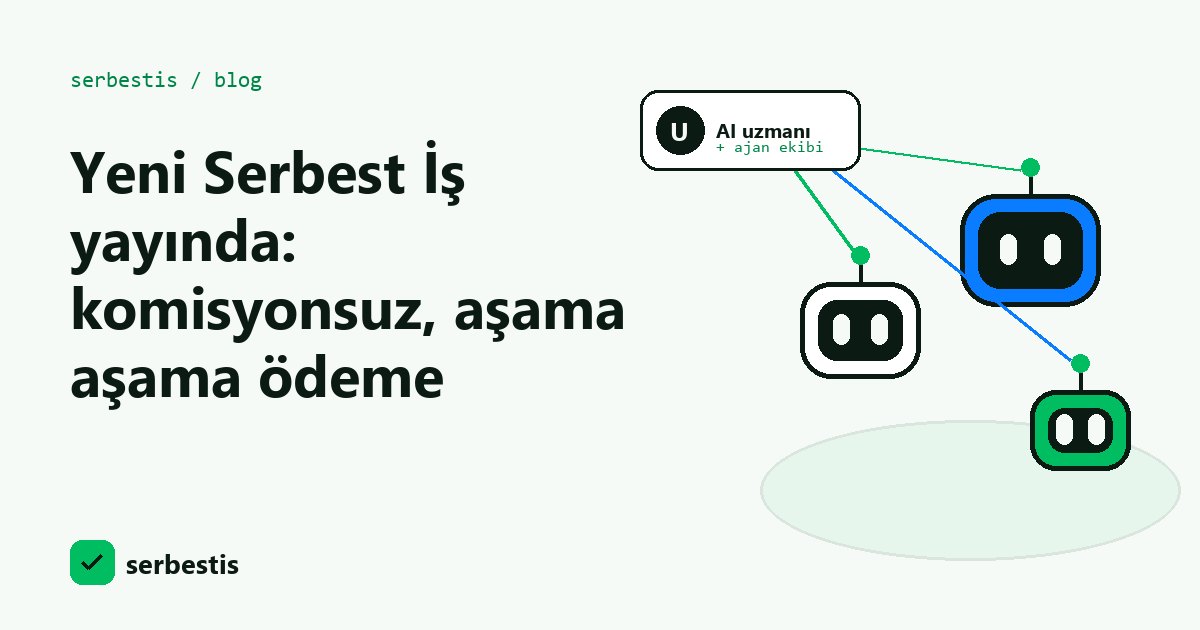 Yeni Serbest İş yayında: komisyonsuz, aşama aşama ödeme kapak görseli